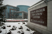 Collin Higher Education Center in winter