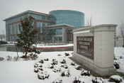Collin Higher Education Center in winter